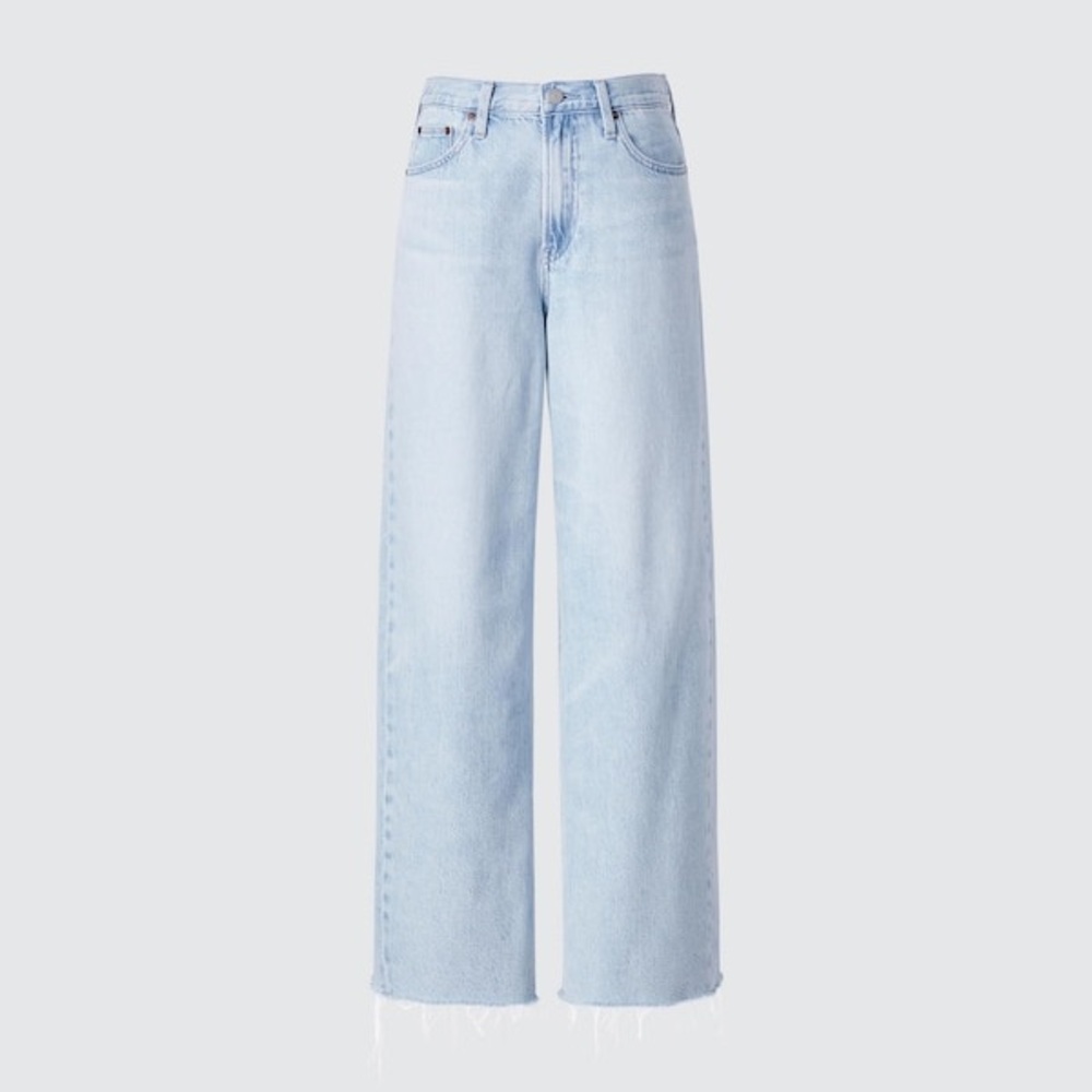 Uniqlo C Wide Leg Light Blue Women's Jeans